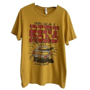 Jason Aldean Dirt Road Crewneck T-Shirt Size Large Short Sleeve Casual Country